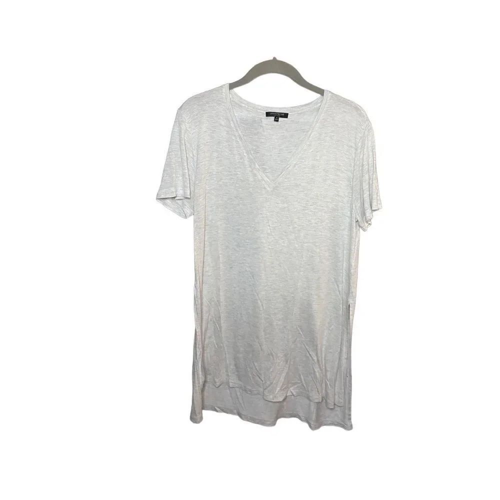 Lafayette 148 women’s short sleeve gray T-shirt, size small